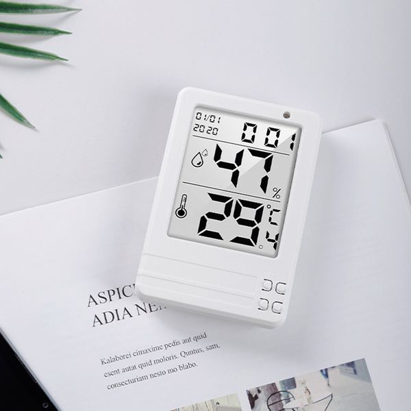 Électronique numérique température humidité mètre thermomètre hygromètre intérieur extérieur Station météo horloge de haute qualité