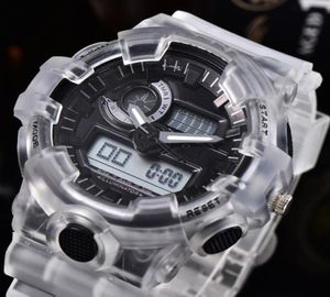 Elektronisch digitaal horloge Modern Fashion Sports Watch LED Digitale display Dial Soft Silicone Strap Men Watches8843215
