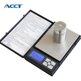 Elektronische LCD-scherm Schaal Mini Pocket Digitale Schaal 500G * 0.01g Weegschaal gewichtweegschalen Elektronische balans zoals notebook 210927