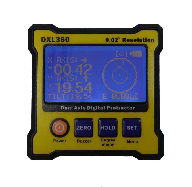 Freeshipping Electronic Level Meter Dual Axis Digital Protractor / Level Bar Angle Ruler DXL360 MOQ = 1 Gratis frakt