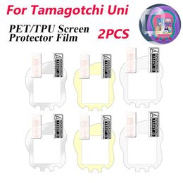 Toys de mascotas electrónicas 2 PCS Game Console Protector Film Película anti-scratch PET/TPU Películas de protección de pantalla para Tamagotchi Uni Band Pet Accessories S2453107
