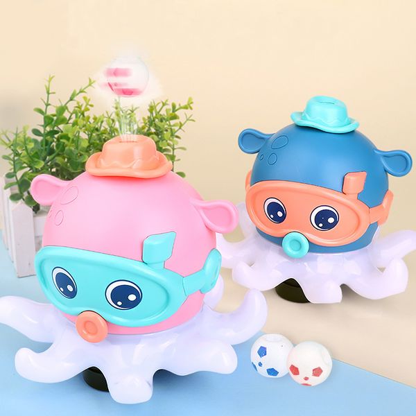 Jouets électroniques pour animaux de compagnie Nourrissons Jouets pour bébés Boule de soufflage électrique Poulpe Éducation de la petite enfance Rotation Poulpe soufflant Boule flottante Enfants Jouets Cadeau 230523