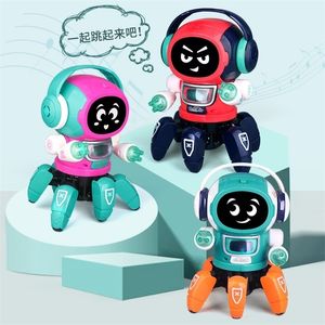 Electronic Pets Dance Robot Electric Musical Shining Toys 6 Griffes Octopus Educational Interactive ChildrensToy Gift Digital 221101