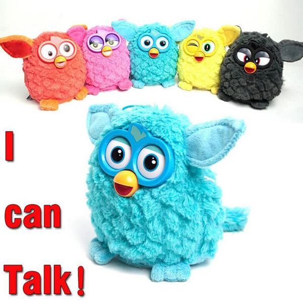 Pets Electronic Interactive Speak Toy Phoebe Firbi Fuby Owl Plush grabación Talking Smart Toy Gift 240407