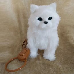 Electronic en peluche de musique de musique robot chien chant les chansons de marche électrique chaton de contrôle kitty animal mignon jouet animal pour enfants cadeau 240422