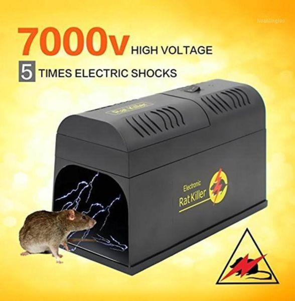 Piège électronique à rongeurs tueur de rats, tue et élimine efficacement les rats, les souris ou autres rongeurs similaires 16423335