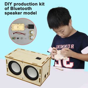 Elektronische Geluid Versterker DIY Bluetooth Speaker Box Kit ABS Batterij Aangedreven Kinderen Volwassenen Handgemaakte Draagbare Niet Giftig Veilig H1111