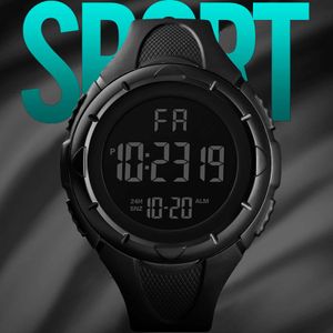 Montre électronique LED affichage Date calendrier semaine alarme sport pour hommes femmes bracelet en polyuréthane montre-bracelet livraison directe