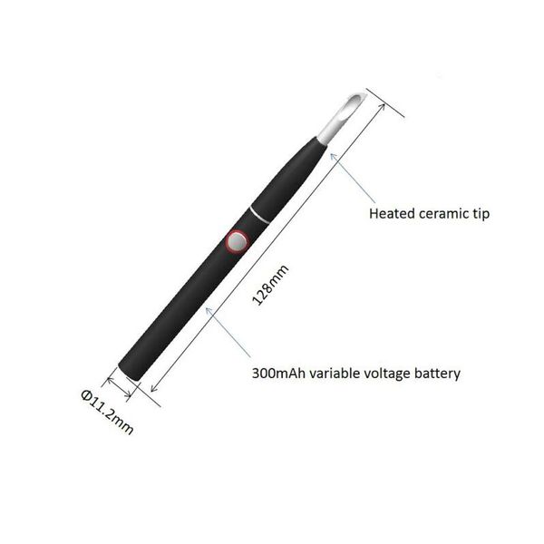 Outil électronique de tamponnage de cire, cuillère à couteau en céramique chauffée avec batterie à fil 510, chargement USB, préchauffage VV, outil de dabber pour Quartz Banger Nails, huile de cire de bang