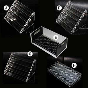 Electronique L'électronique la vitrine de batterie de bouteille acrylique présente les supports de support d'étagère d'exposition clairs pour la bouteille de jus d'ejuice de 5 ml 10 ml 15 ml 30 ml