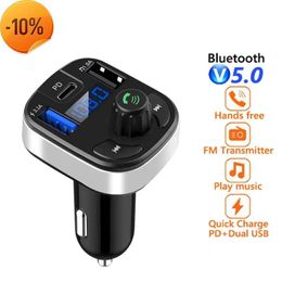 Électronique nouveau KEBIDU Bluetooth 5.0 FM transmetteur mains libres Radio MP3 AUX adaptateur USB PD chargeur voiture TypeC chargeur rapide