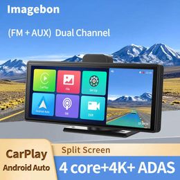 Électronique Autres appareils électroniques 1026 CarPlay sans fil Android Auto Dash Cam ADAS Écran tactile 4K DVR Navigation GPS Tableau de bord Enregistreur vidéo 24