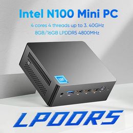 Elektronica Overige elektronica 12e generatie mini-pc Alder Lake Intel N100 Quad Core DDR5 8G 16G 4800Hz Windows 11 Dual RJ45 LAN Firewall Router 4K