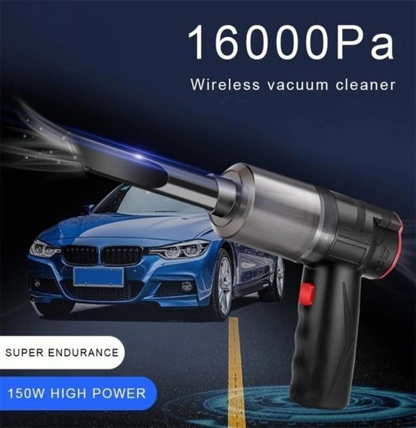 Robots électroniques aspirateur à main sans fil Portable 16000Pa outils de nettoyage pour voiture forte aspiration aspirateur domestique et9630094