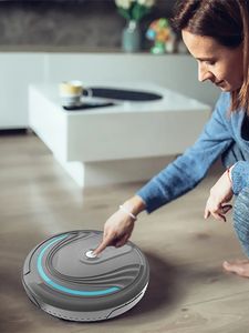 Elektronica Robots Robot Vacuüm Cleaner Sweeper Floor Home met slimme sensor die meerdere reinigingsmodi vegen 230816