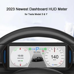 Elektronica Tesla Model 3 Y HUD-scherm Multifunctioneel dashboardcluster 6,2 '' HD LCD-meter Tesla Automodificatie Head-up Display