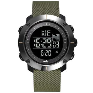 Montre-bracelet électronique pour hommes, horloge numérique, montre de Sport LED, grand cadran, montre militaire, bracelet de l'armée, G1022