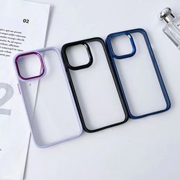 Coque rigide en acrylique transparent galvanisé pour iPhone, compatible modèles 14, 13, 12, 11 Pro Max, XR, XS, 7, 8 Plus, 1.5MM