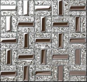 Carreaux muraux en mosaïque en verre argenté électroplate dosseret CGMT1902 Tiles de douche de salle de bain67141409855516
