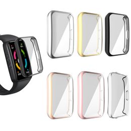 Electroplating TPU Watch Cover Shell Screen Protector Case For Honor Band 6 Smart polsbandaccessoires