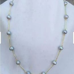 Élégant 20 pouces AAAA brillant 1110mm naturel gris de tahiti collier de perles Boutique fabrication de bijoux 240108
