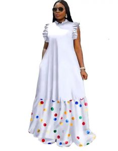 Elegante Afrikaanse jurken voor vrouwen dashiki herfst veer maxi jurk dames traditionele kleding 240319