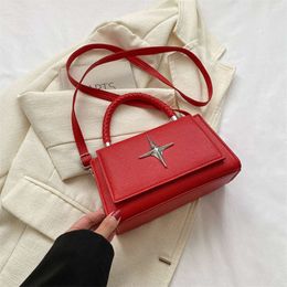 Elegante und minimalistische Pendelmode-Handtasche 2024 Herbst und Winter neue vielseitige koreanische Version einzelne Schulter-Crossbody-kleine quadratische Tasche