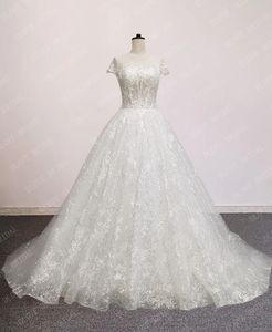 Robe de mariée élégante en dentelle scintillante et perles, ensemble de Collection de mariée, grande taille, 2022