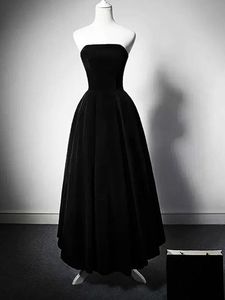 Robe de bal noir élégant courtes robes de soirée de soirée