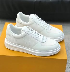 Marque élégante hommes Beverly Hills baskets chaussures blanc noir skateboard marche bas haut hommes décontracté semelle en caoutchouc tissu en gros discount formateurs EU38-46 avec boîte