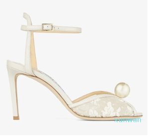 Sacora – sandales à perles blanches pour femmes, chaussures de marque élégante, coupe en V, bout ouvert, talons aiguilles, escarpins flottants, robe de soirée de mariée, Sandalias
