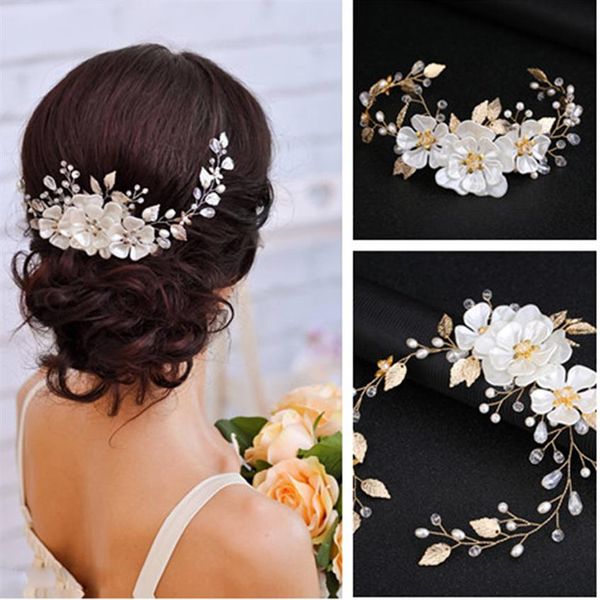Élégant mariée fleur cheveux ornements mode coiffure mariage cheveux accessoires pour cheveux femmes fille perle Headpiece222B
