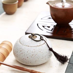 Boîte à thé en céramique élégante pot à épices décor de cuisine Tempero boîte à sucre ratus pot boîte à thé pot potes de cozinha armazenamento282L