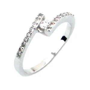 Elegante Kubieke Zirkoon Vrouwen Ring Prinses Bruiloft Rhodium Plated Vrouwelijke Vinger Ring Verlovingsfeest