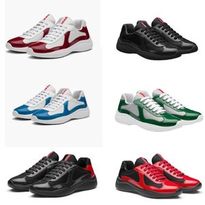 Elegant Designer America Cup Sneakers Chaussures Chaussures pour hommes Re-nylon Rubber Sole Reconfort Walking Party Mariage Skateboard Couple d'extérieur Sports