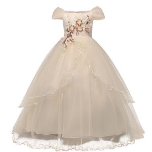 Robe élégante Robe de bal robe de bal enfants Princesse Première Communion Cream pour adolescents