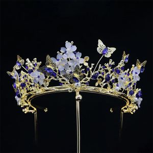 Elegante Europese en Amerikaanse bruiloft Handmade legering Hoofdkleding Bridal Crown SG1419