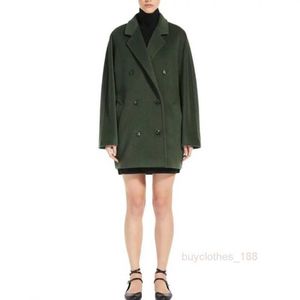 Elegant Fashion Luxury Designer Coat Cashmere Coat Lool Blend Mabel's Coat Rebus Series Color Couleur Poit