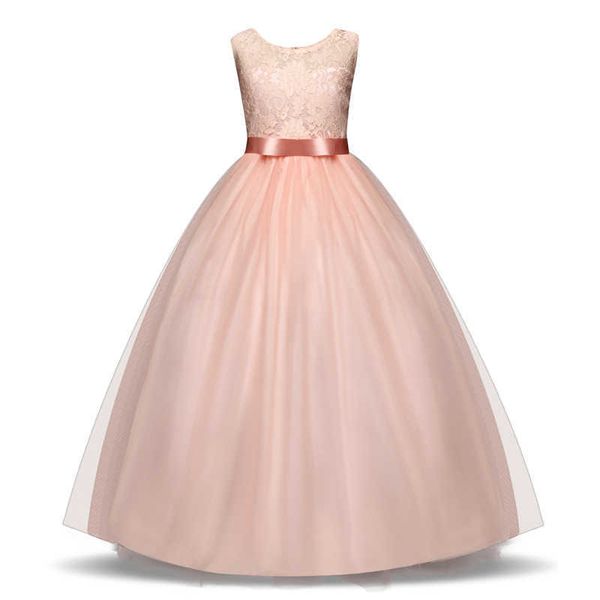 DrTeenage – robe de bal formelle blanche pour filles, élégante, longue, vêtements de princesse Tutu, pour mariage, pour enfants, nouvelle collection