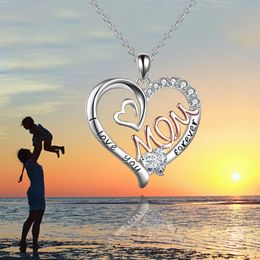 Mode revenu maman pendentif collier anniversaire fête accessoires anniversaire fête des mères bijoux cadeaux maman dames filles