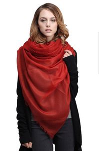 Élégante Mongolie Intérieure 100% 300 écharpe en laine de cachemire Châle Wrap Femmes Filles Dames Écharpe Cadeau de Noël 230 * 100cm 60grams 2pcs / lot # 3962