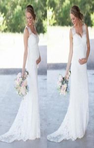 Vestidos de novia de maternidad de encaje elegante CARACHO Romántico V DRESTIVO DE BABEDIA DE LA TITA EL EMPERSO PARA Mujeres embarazadas Vestidos de novia 5860553