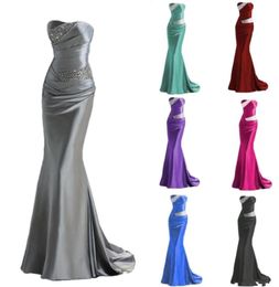 Lorme élégante Lacet Up Mermaid Bridesmaid Dress Sequins Maid of Honor Robes de bal bon marché Robes d'occasions spéciales Robes7912106