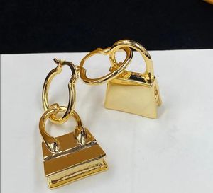 Elegante Dame Metalen Tas Oorbel Goud Grote Hoepel Oorbellen Ontwerpers Oorstekers Dames Basketbal Oorbel Bruiloft Sieraden Geschenken Accessoires louiselies vittonlies