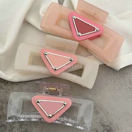 Élégant grand gelée croix requin pinces à cheveux en plastique clair Barrette concepteur pince à cheveux pour femmes fille épais cheveux accessoires