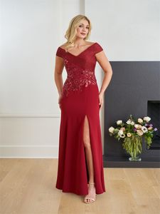 Elegante zeemeermin moeder van de bruid avondjurken lange jurken formele jurken mouwloos hoge zijsplit formele gelegenheid galajurk vestidos de novia