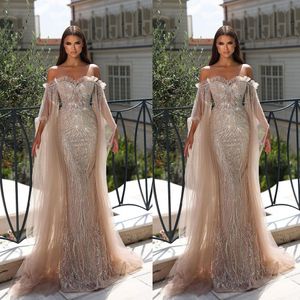 Robe de soirée de forme sirène, élégante, épaules dénudées, Sexy, chérie, paillettes, dentelle, robe de bal, Tulle, robes de soirée formelles