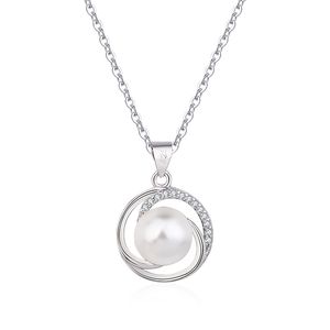 Collier de perles élégant pour femmes dames mode cristal rond pendentif collier tour de cou bijoux