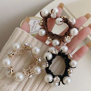 Elegant Pearl Pony Tails Holder For Women Hair Rubber Bands Tied Hair Ring Lady Headdress Jewelry Accessories Bulk Price