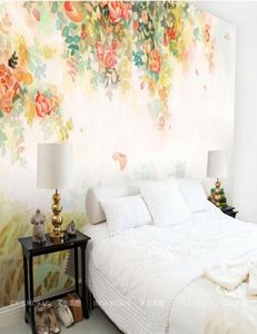 Elegant Po Wallpaper Rose Flower Wall Murals 3D Custom Wallpaper Kids slaapkamer woonkamer meisjes kamer decor interieur design art 6278601